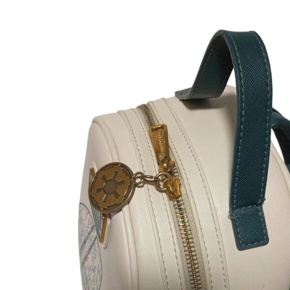 Star Wars Loungefly Vader Floral Mini Backpack Blue SUPER RARE! - Picture 6 of 8